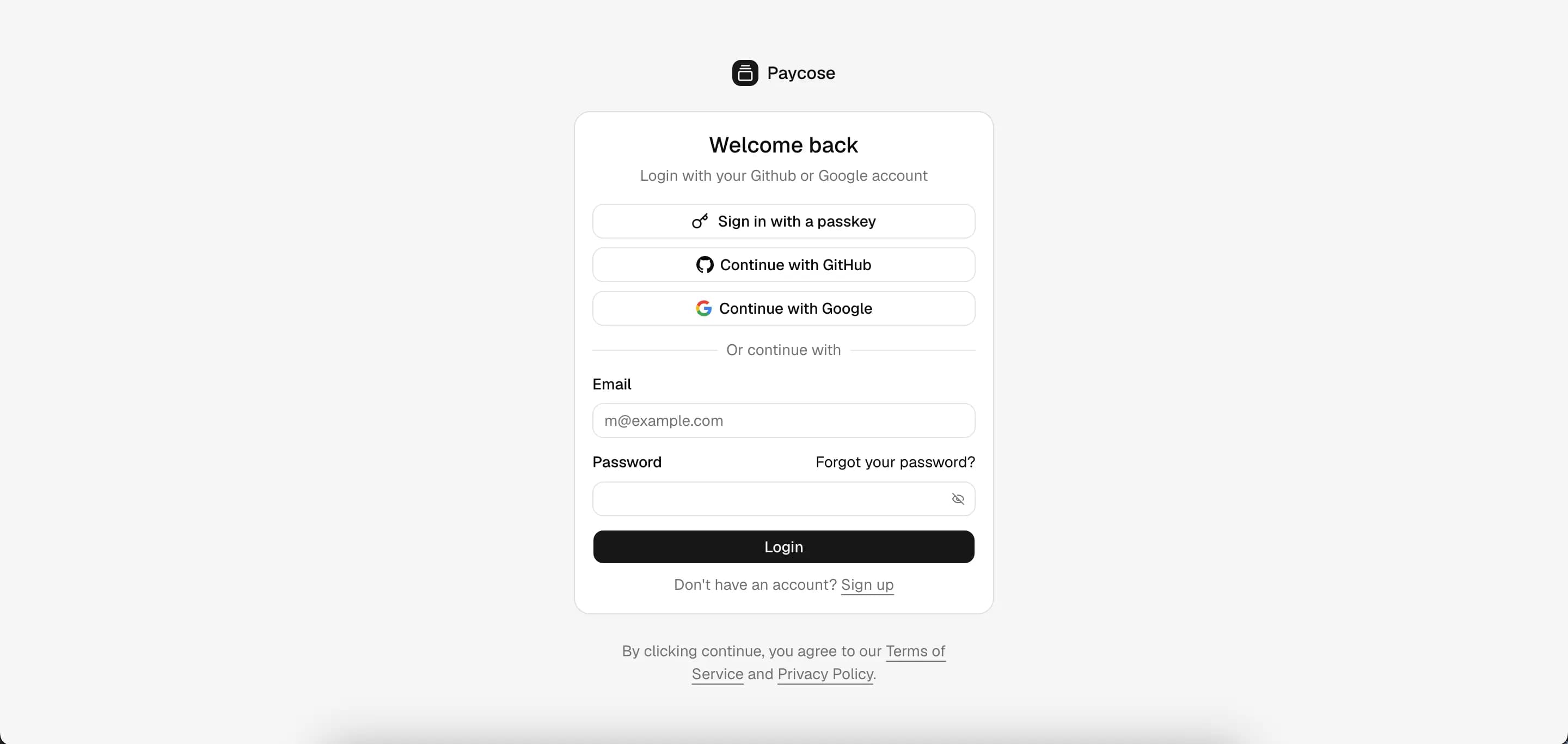 Sign in to the dashboard